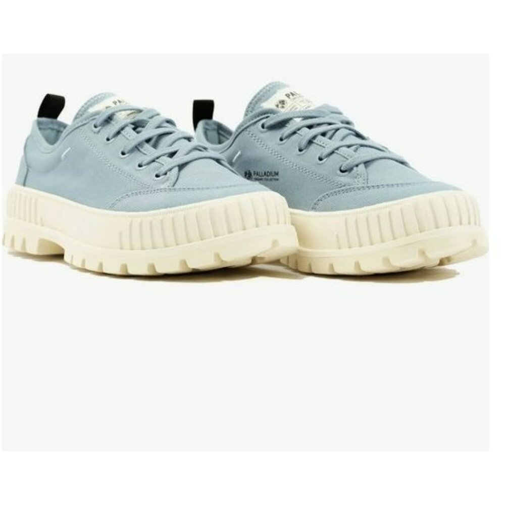 Palladium Pallashock Womens City Blue Low Top Sneaker Sz 6M Street Stomper NEW